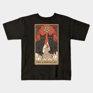 Two of Pentacles Kids T-Shirt